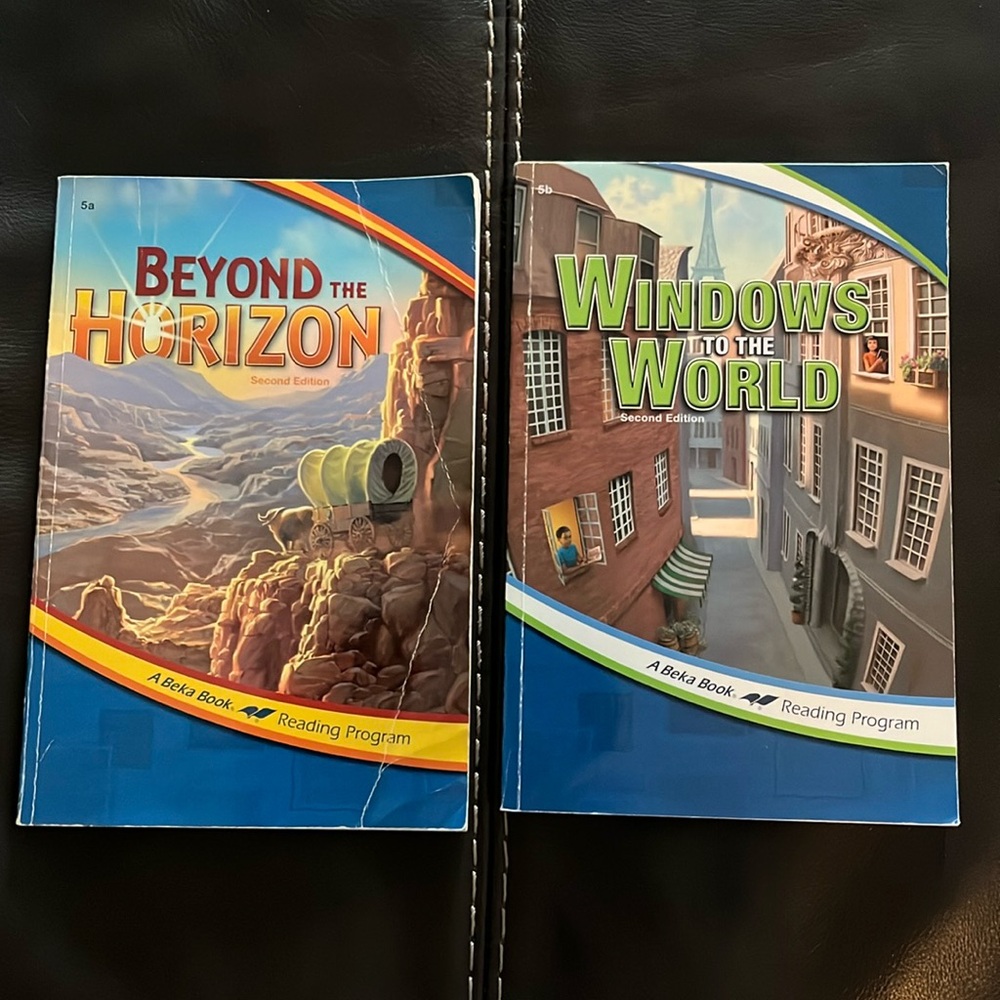 Abeka Book grade 5 readers set of 2